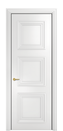 Дверь межкомнатная Модена 3 Цвет Белый Покрытие ЭМАЛИ Эмаль Наличник  ML 85 Цена 81818