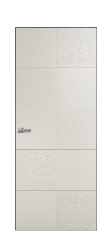 Дверь межкомнатная Линия 03 Цвет Дымчатый Brash Покрытие Эмаль брашированная  Наличник Скрытый короб хром Цена 46300