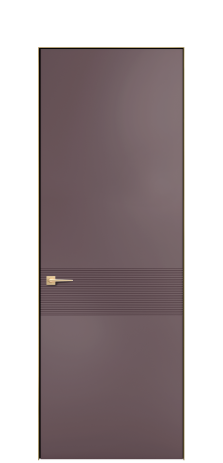 Дверь межкомнатная Меццо 01 Цвет Лиловый Покрытие ЭМАЛИ Эмаль Наличник  Скрытый короб золото Цена 48325