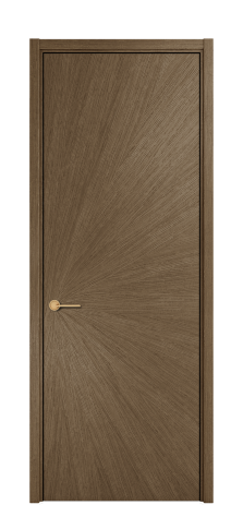 Дверь межкомнатная Юнит 07 Цвет Дуб Шоколад Покрытие Шпон масло  Наличник L 50 Цена 64675