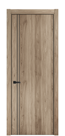 Дверь межкомнатная Слот 10-012 Цвет Орех смоук Покрытие ПВХ ПОД ДЕРЕВО Наличник L 75 Цена 31200