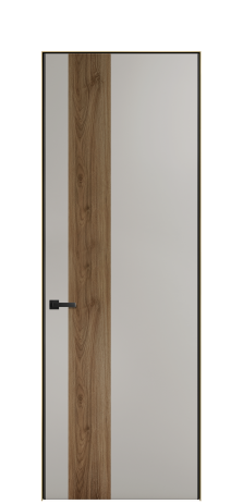 Дверь межкомнатная Дуэт 14 Цвет Серый Шелк Покрытие ЭМАЛИ Эмаль Наличник Скрытый короб золото Цена 55213