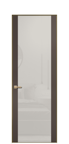 Дверь межкомнатная Ветро 21 Цвет Коричневый Покрытие ЭМАЛИ Эмаль Наличник Скрытый короб золото Цена 76505