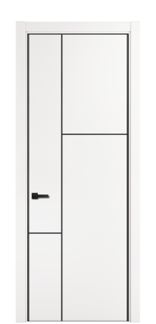 Дверь межкомнатная Слот 10-123 PVX Цвет Вайт Покрытие ПВХ SOFT (ПЭТ) Наличник  L 75 Цена 38141