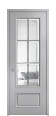Дверь межкомнатная Амелия 8 DGO Цвет Галечный Покрытие ЭМАЛИ Эмаль Наличник L 50 Цена 79097