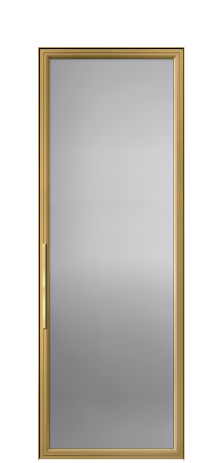 Дверь межкомнатная Фрейм 01 Цвет Латунь Покрытие АЛЮМ АЛЮМИНИЙ Наличник Скрытый короб Цена 90313