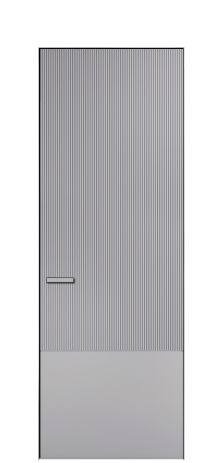 Дверь межкомнатная Бриз 3 Цвет Галечный Покрытие Эмаль  Наличник Скрытый короб хром Цена 60593