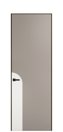 Дверь межкомнатная Дуэт 20 Цвет Какао Покрытие ЭМАЛИ Эмаль Наличник  Скрытый короб золото Цена 55213